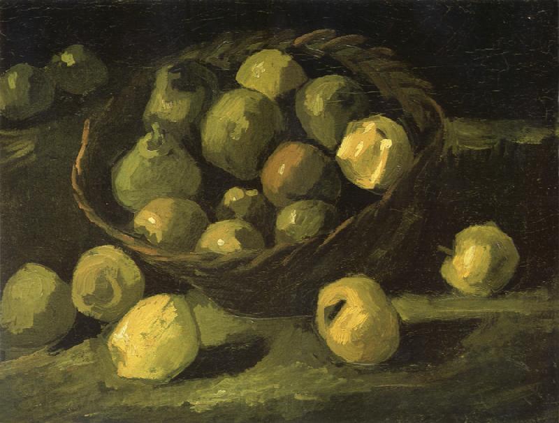 Vincent Van Gogh Still life with Basket of Apples (nn04) Spain oil painting art